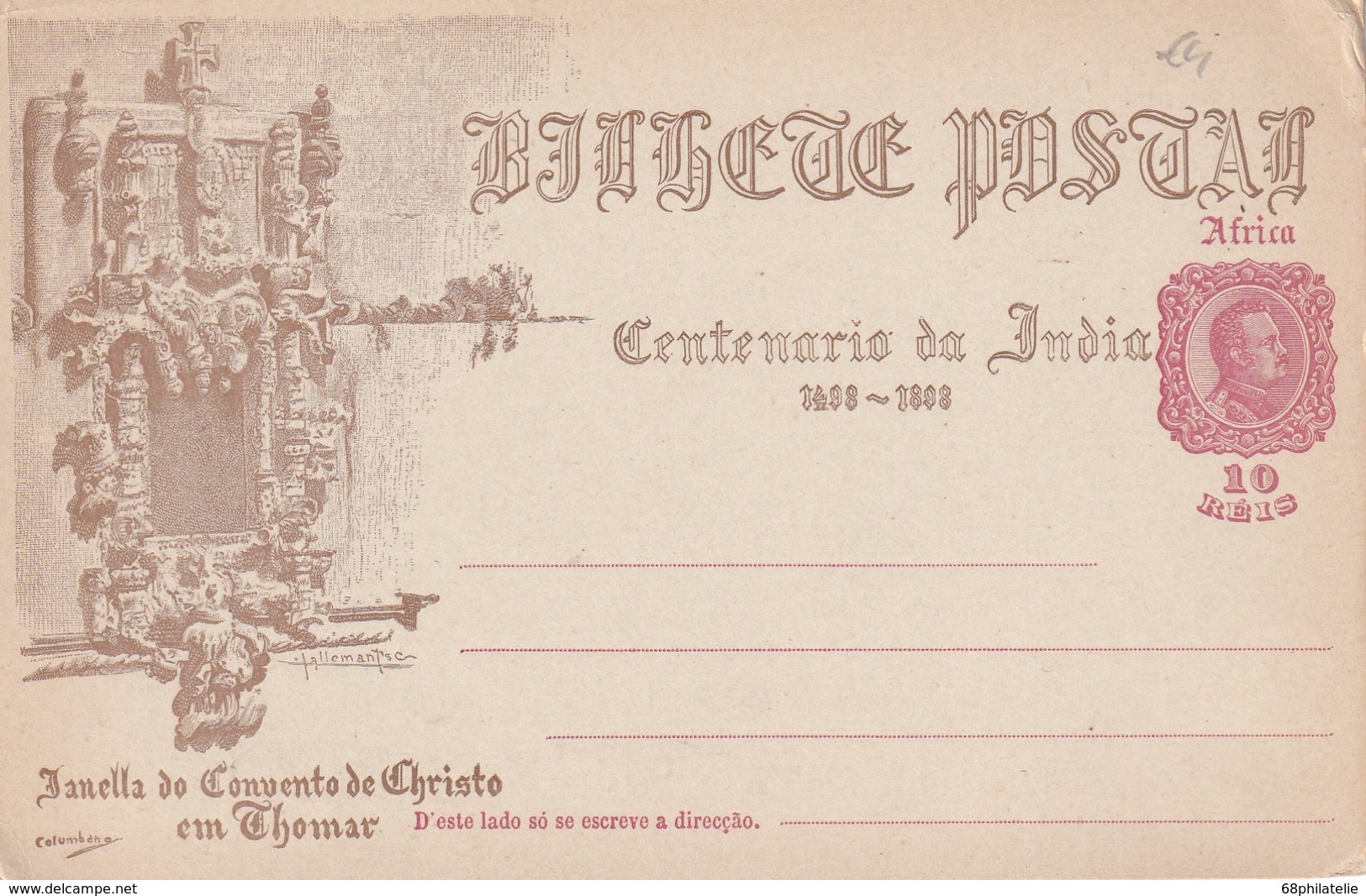 AFRIQUE PORTUGAISE 1898      ENTIER POSTAL/GANZSACHE/POSTAL STATIONERY CARTE DE SAO.VICENTE - Portuguese Africa