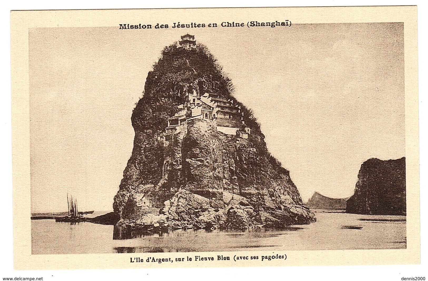 CHINE - SHANGHAÏ - Mission Des Jésuites En Chine - L' Ile D' Argent, Sur Le Fleuve Bleu (avec Ses Pagodes) - Chine