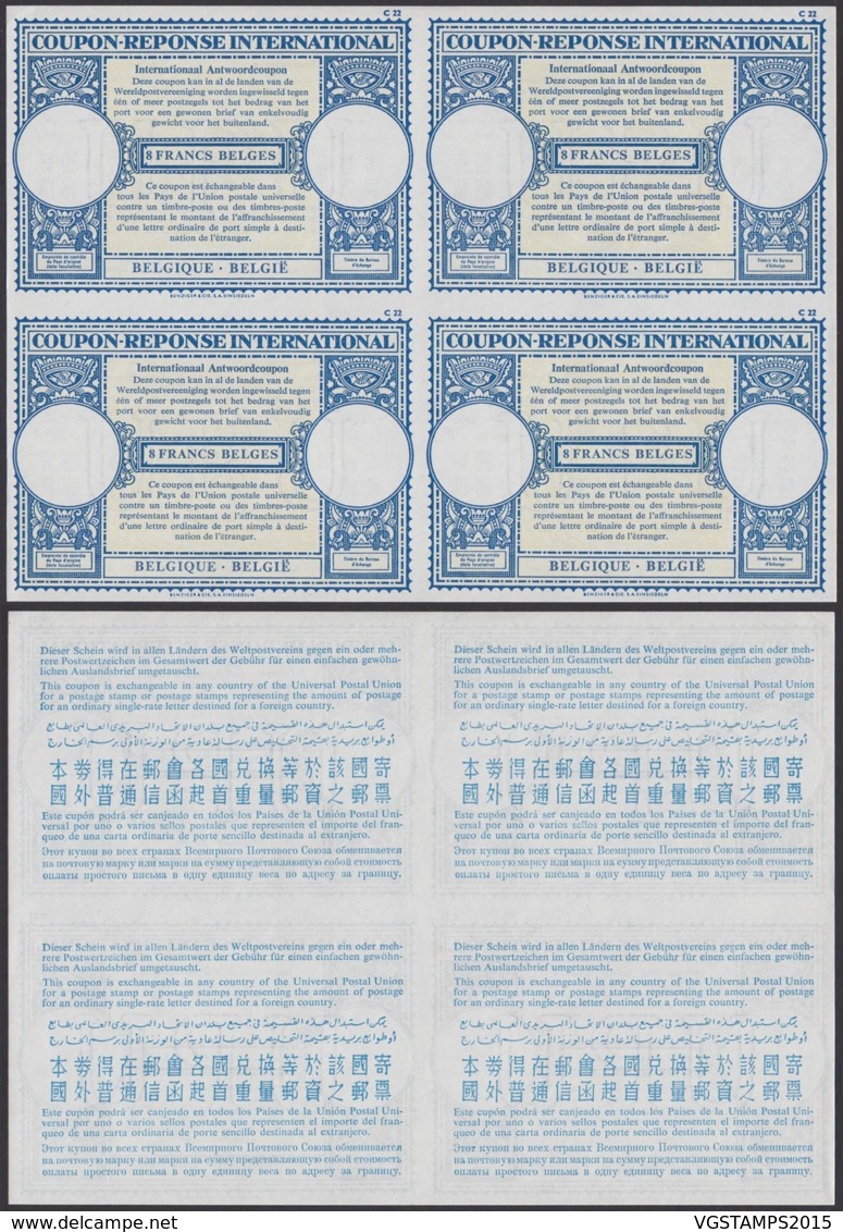 Belgique - Coupon Réponse 1964 - Modèle De Londres - Bloc De 4 Non Découpé RR (DD) DC1660 - Cupón-respuesta Internacionales