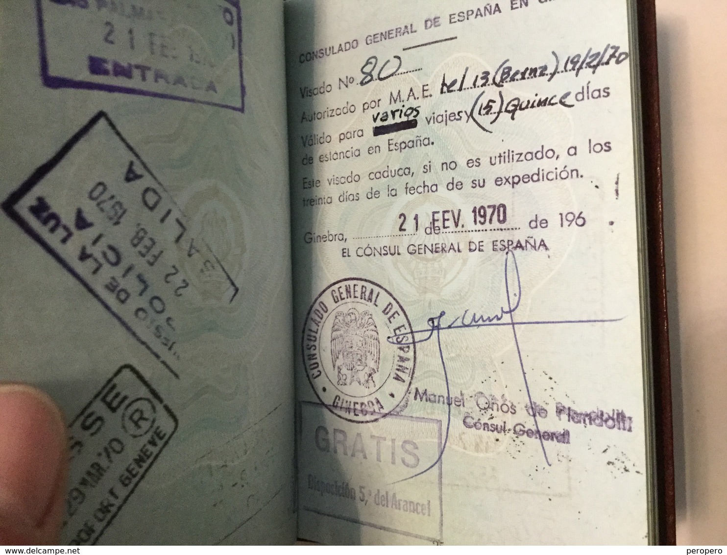 PASSPORT   REISEPASS  PASSAPORTO   PASSEPORT DIPLOMATIQUE  VISA 1967. : SUISSE , UK , ESPANA , USA ,