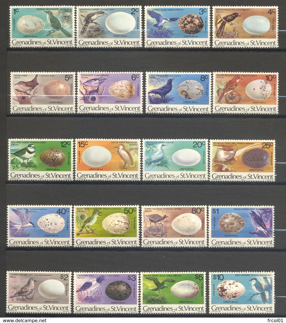 Saint-Vincent & Grenadines, Yvert 122/141, Scott 133/152, MNH - St.Vincent & Grenadines