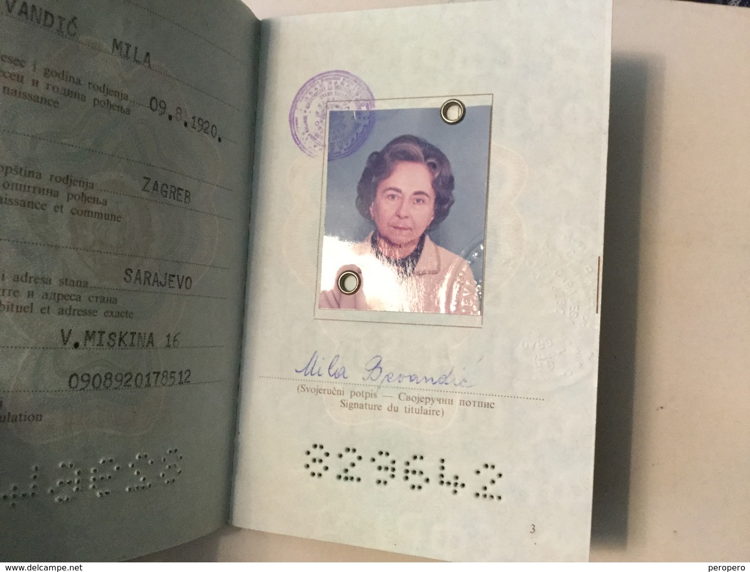 PASSPORT   REISEPASS  PASSAPORTO   PASSEPORT  YUGOSLAVIA   VISA 1992 - Historische Dokumente