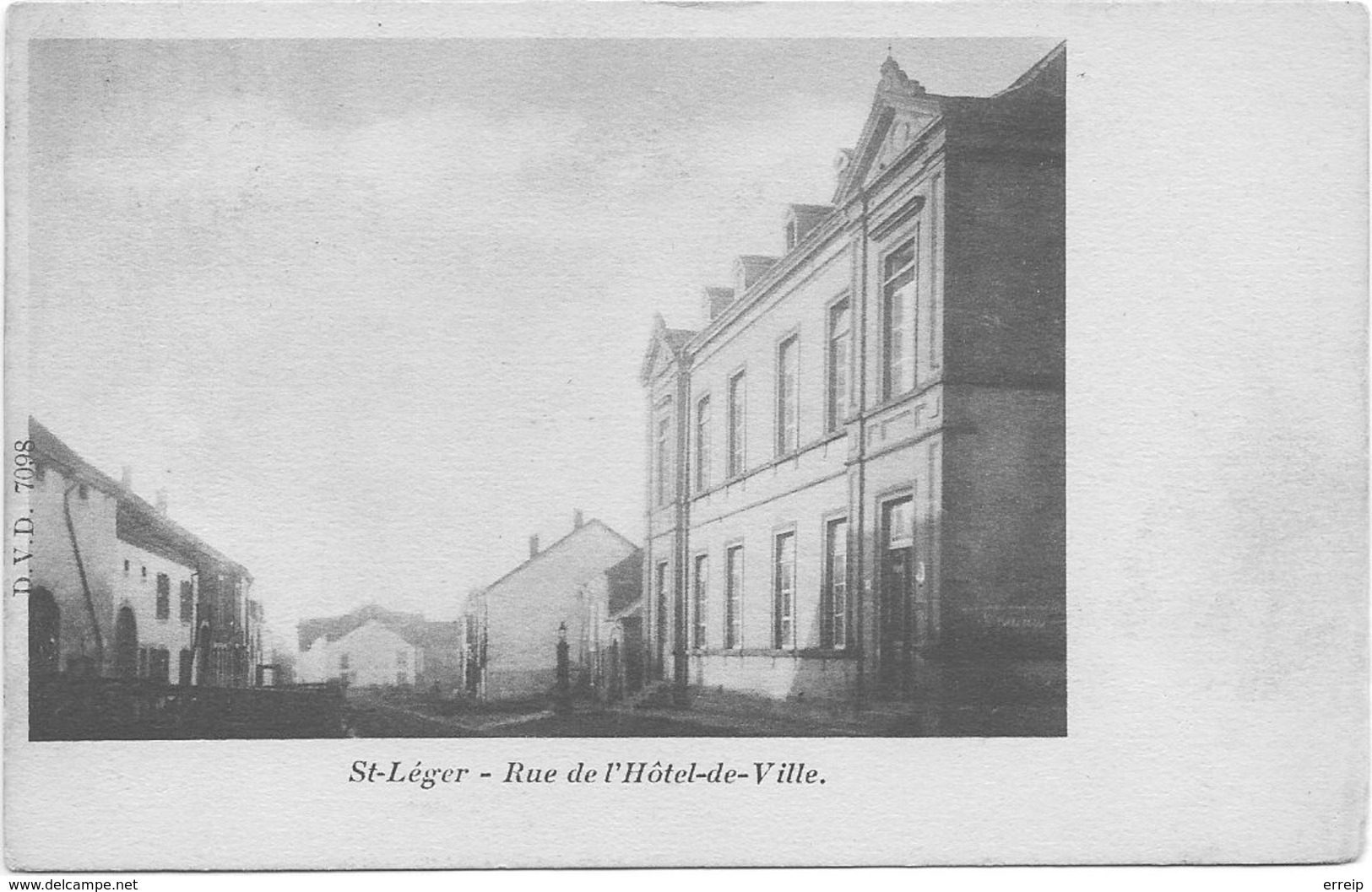 Saint-Léger Rue De L'Hotel De Ville DVD 7098 Juillet 1903 - Saint-Leger
