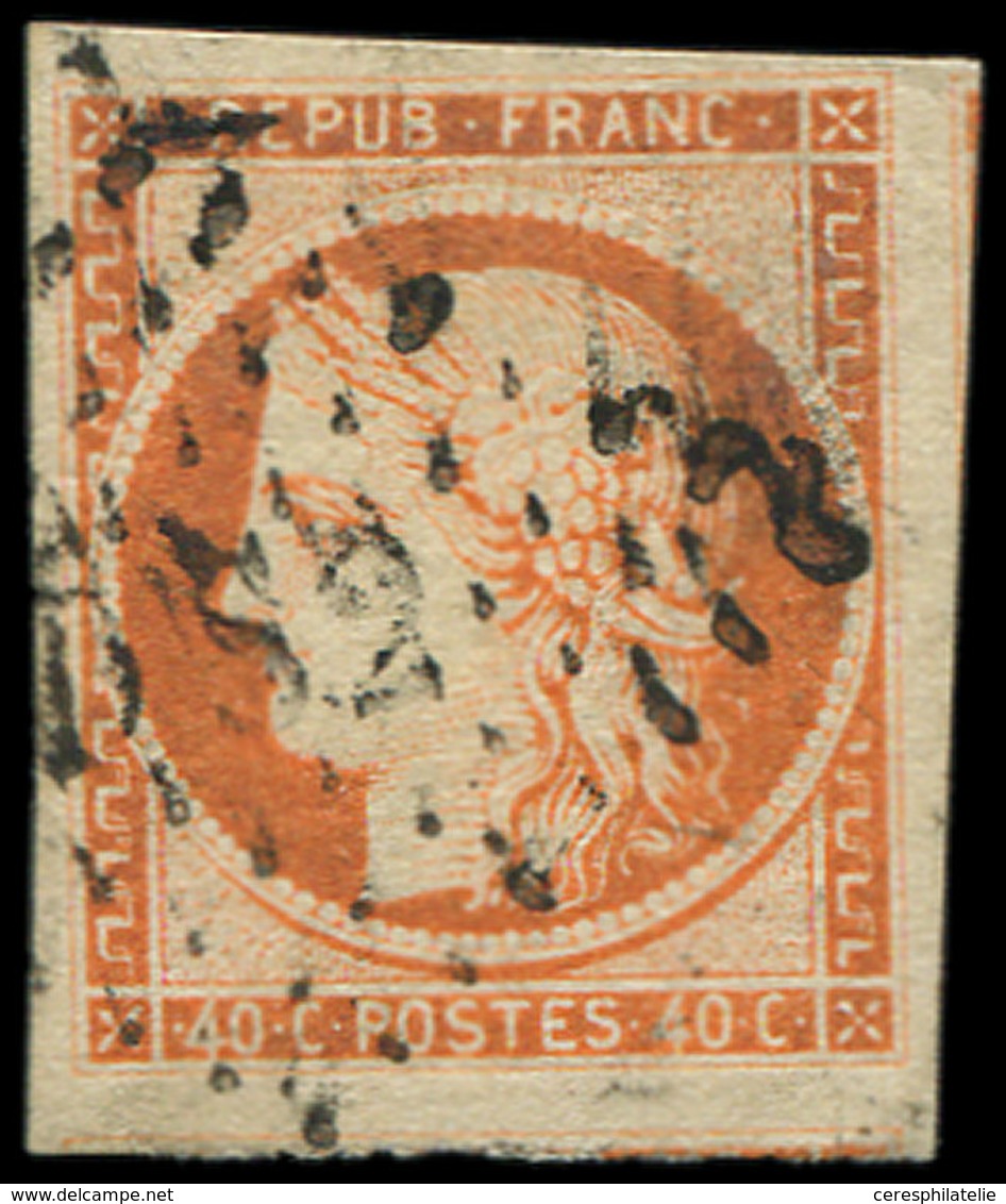 EMISSION DE 1849 - 5    40c. Orange, Oblitéré DS2, TB. C - 1849-1850 Ceres