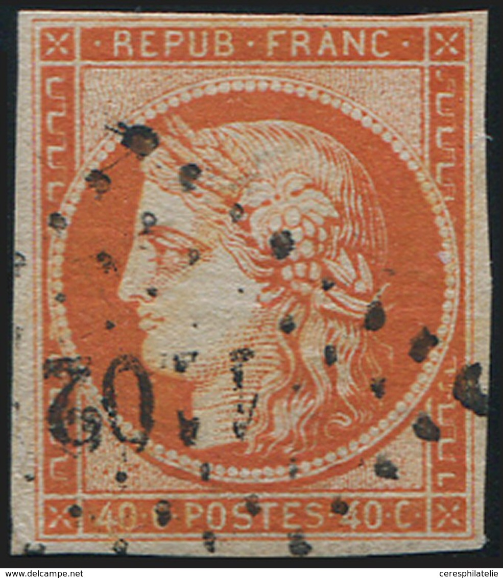 EMISSION DE 1849 - 5a   40c. Orange Vif, Oblitéré PC 1102, TB. C - 1849-1850 Ceres