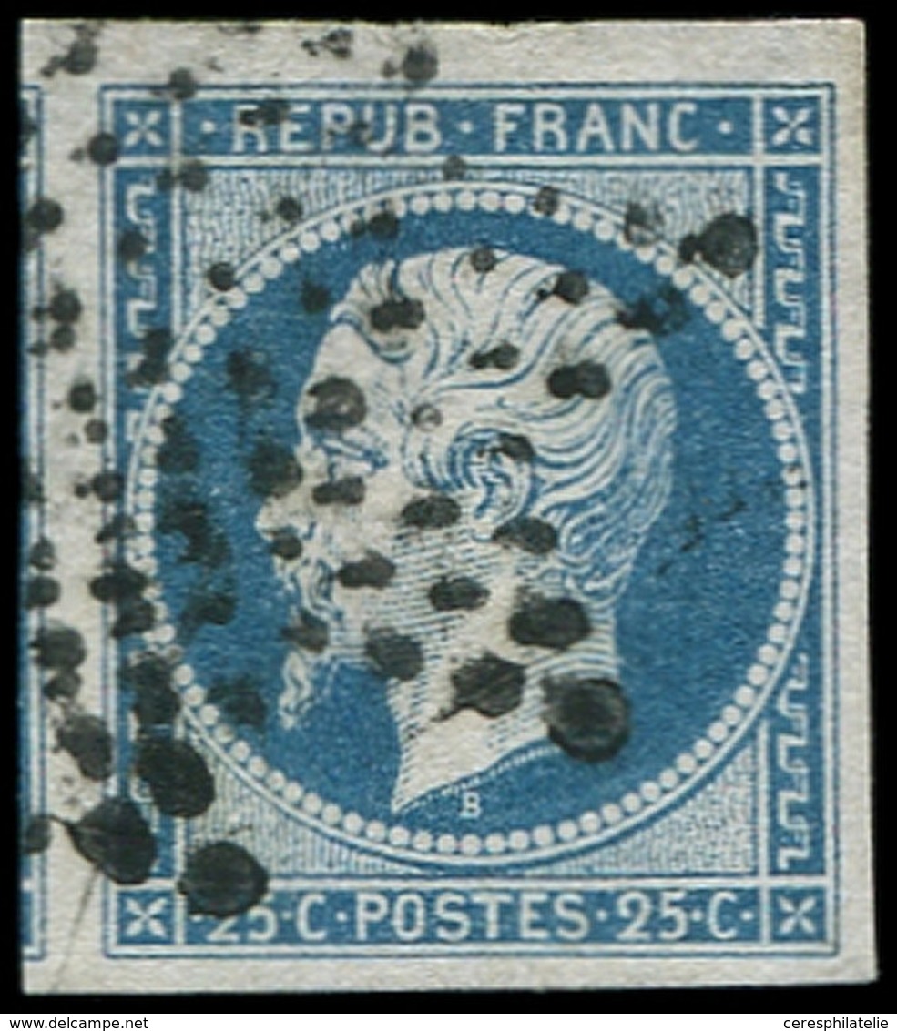 PRESIDENCE - 10   25c. Bleu, Obl. Etoile, Petit Voisin à Gauche, TTB - 1852 Luigi-Napoleone