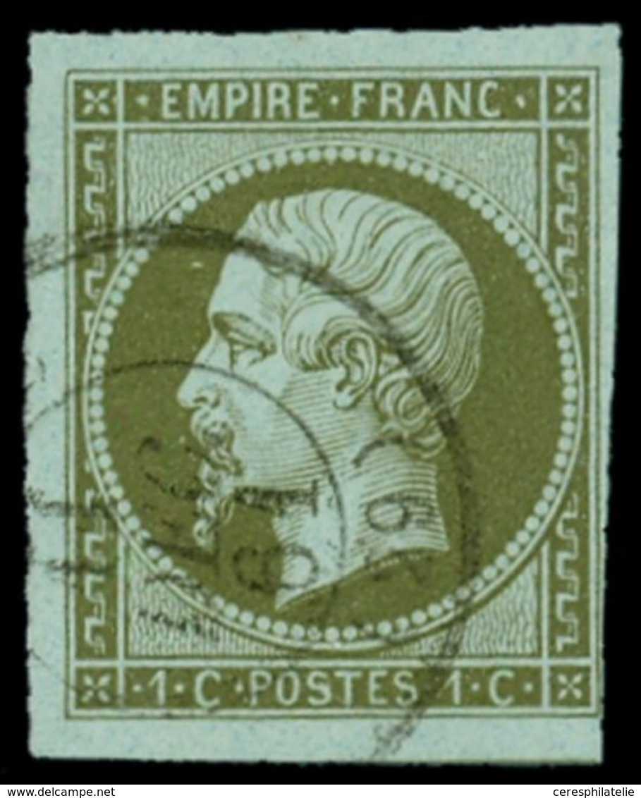 EMPIRE NON DENTELE - 11    1c. Olive, 3 Belles Marges, Oblitéré Càd 11/12/61, TB - 1853-1860 Napoleon III