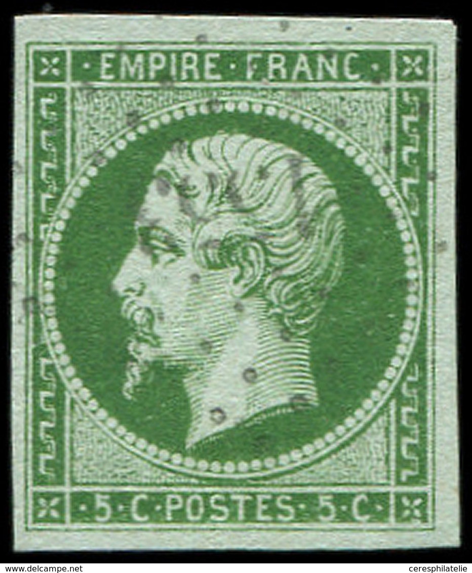 EMPIRE NON DENTELE - 12    5c. Vert, Nuance Soutenue, Obl. PC 1553, TTB - 1853-1860 Napoleone III