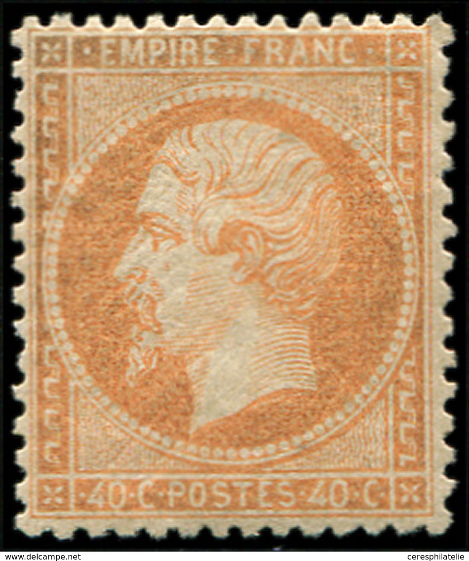 * EMPIRE DENTELE - 23   40c. Orange, Petit Pelurage, Aspect TB - 1862 Napoleone III