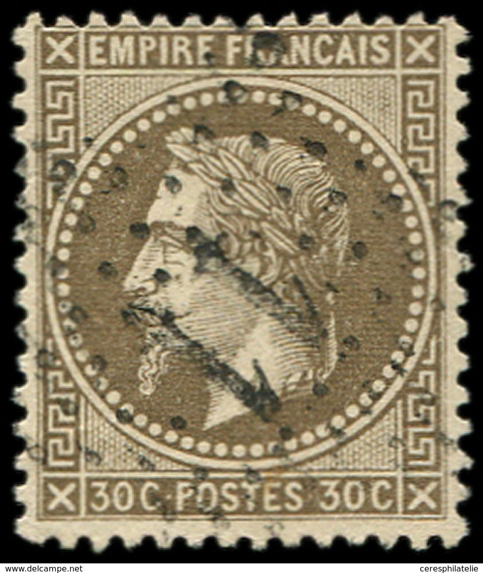 EMPIRE LAURE - 30   30c. Brun, Obl. Etoile 11, Bon Centrage, TTB - 1863-1870 Napoleon III With Laurels