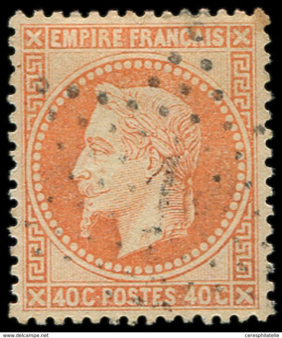 EMPIRE LAURE - 31   40c. Orange, Obl. Etoile 1, Frappe Légère, Centrage Parfait, Superbe - 1863-1870 Napoleone III Con Gli Allori