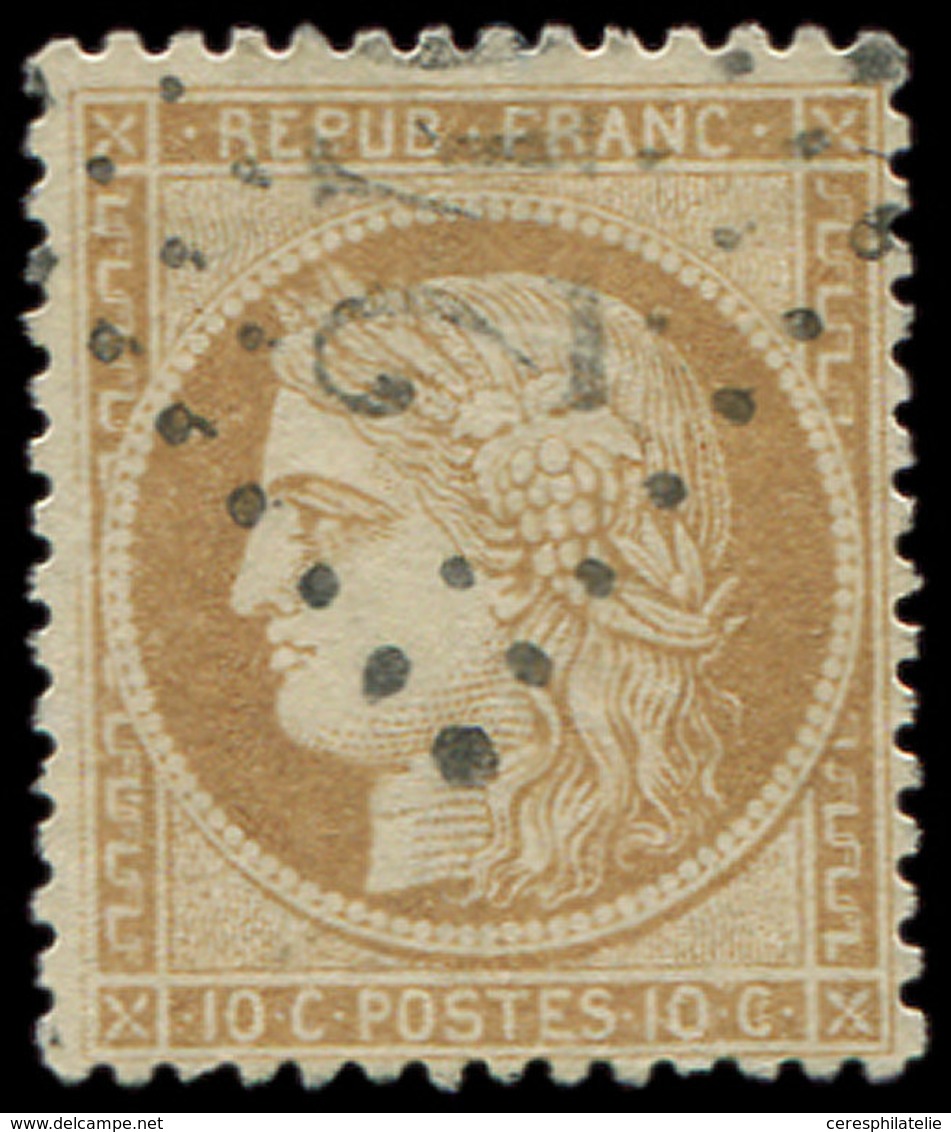 SIEGE DE PARIS - 36   10c. Bistre-jaune, Obl. GC 24( ), Frappe Légère, TB/TTB - 1870 Assedio Di Parigi