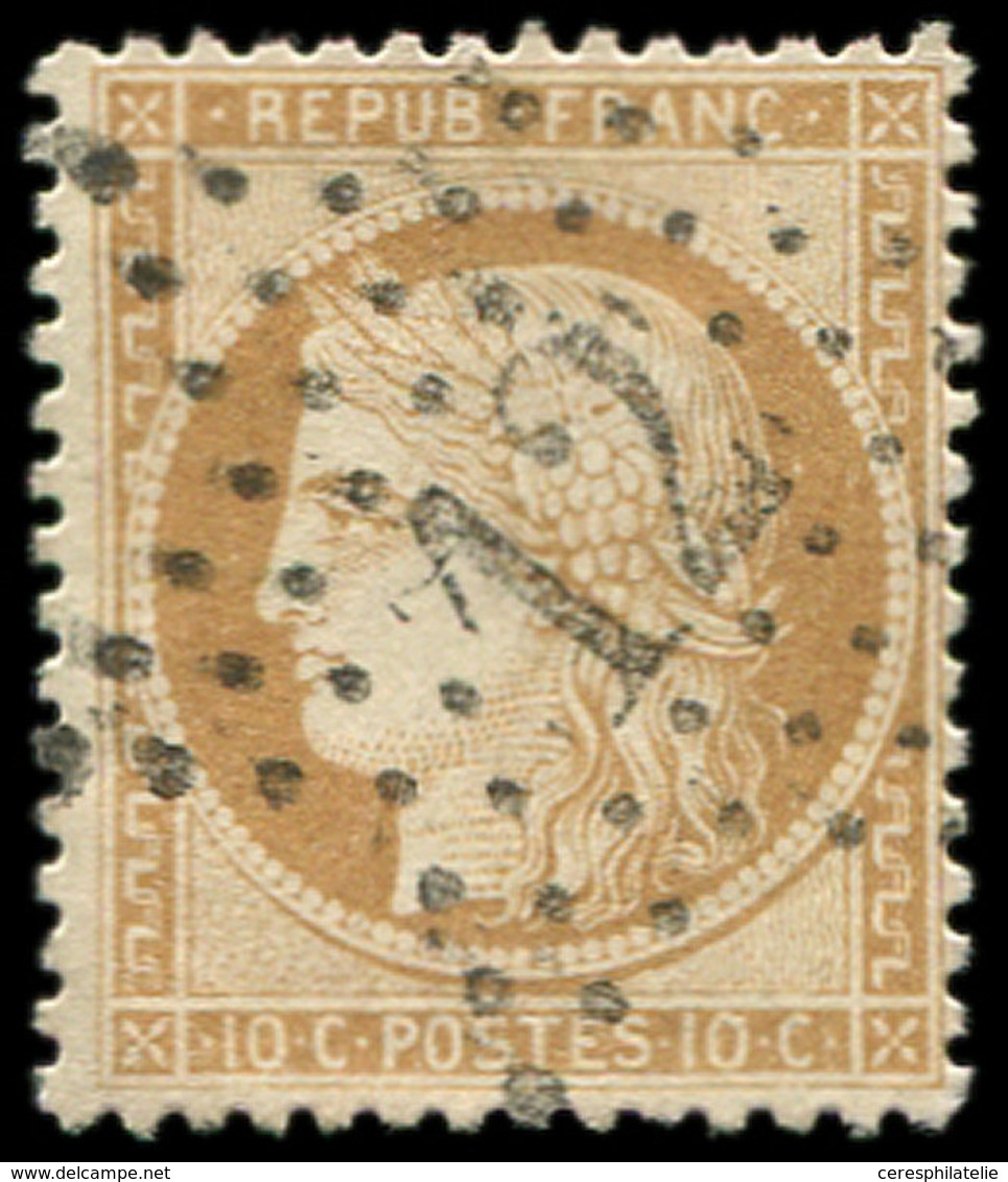 SIEGE DE PARIS - 36   10c. Bistre-jaune, Obl. Etoile 12, Frappe TTB - 1870 Siege Of Paris
