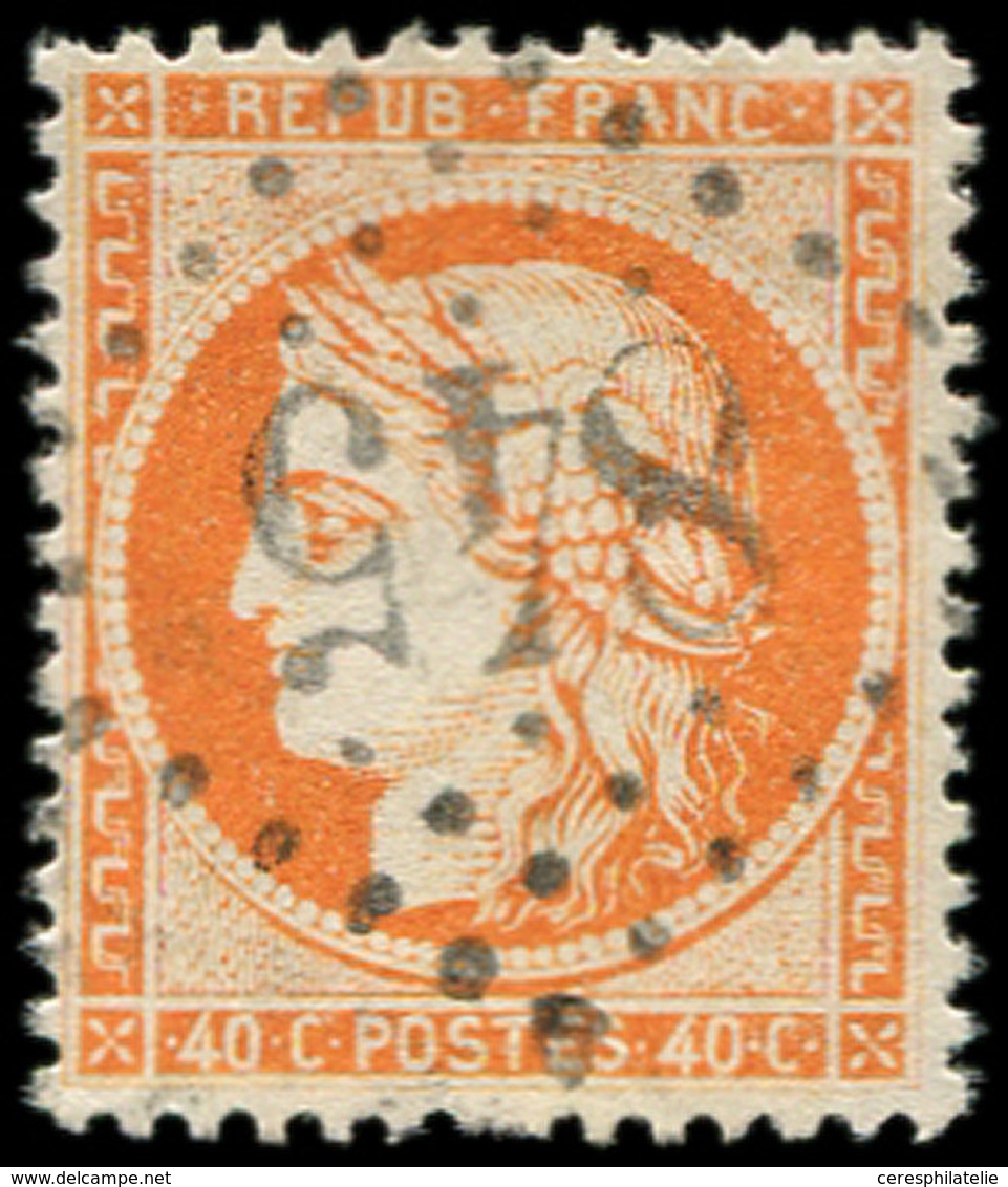 SIEGE DE PARIS - 38c  40c. Orange Vif Obl. GC 845, Frappe Superbe, N° Maury - 1870 Assedio Di Parigi