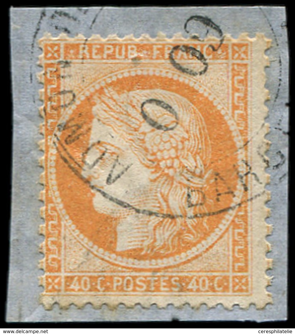 SIEGE DE PARIS - 38   40c. Orange, Obl. Cachet Espagnol ADMON DE CAMBIO, TB - 1870 Siège De Paris