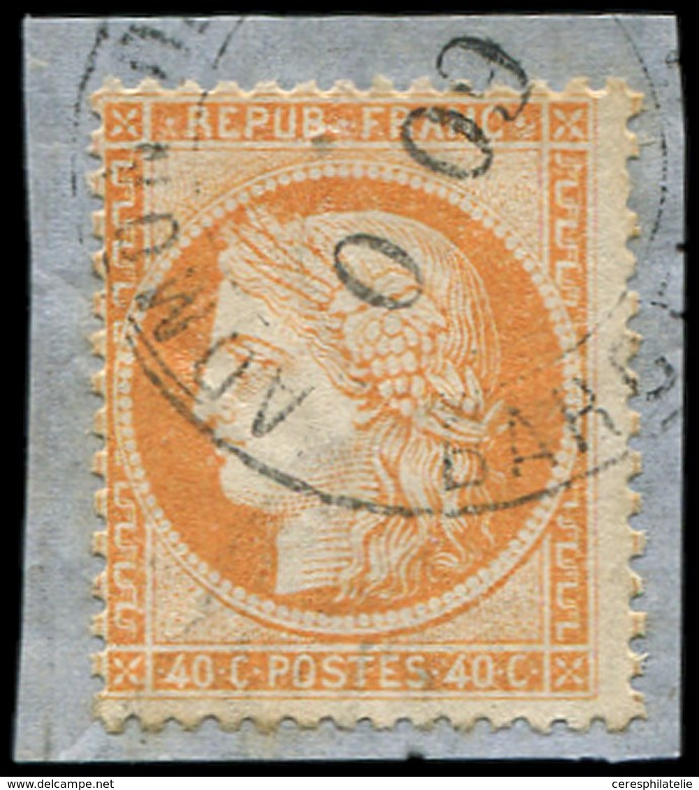 SIEGE DE PARIS - 38   40c. Orange, Obl. Cachet Espagnol ADMON DE CAMBIO, TB - 1870 Assedio Di Parigi