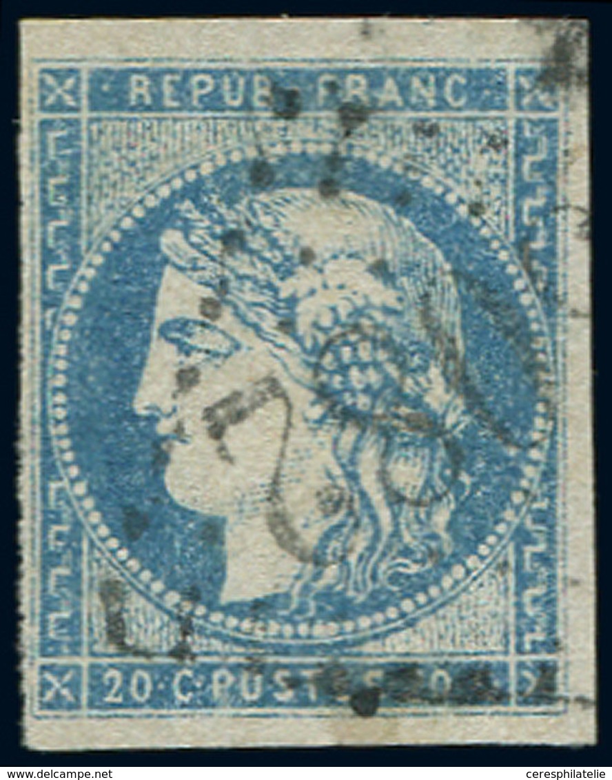 EMISSION DE BORDEAUX - 44A  20c. Bleu, T I, R I, Obl. GC 3082, TB - 1870 Emissione Di Bordeaux