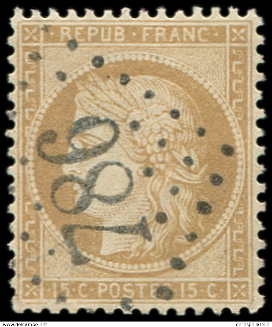 CERES DENTELE - 59   15c. Bistre, Obl. GC 786, Très Belle Frappe, Très Bon Centrage, Superbe - 1871-1875 Ceres