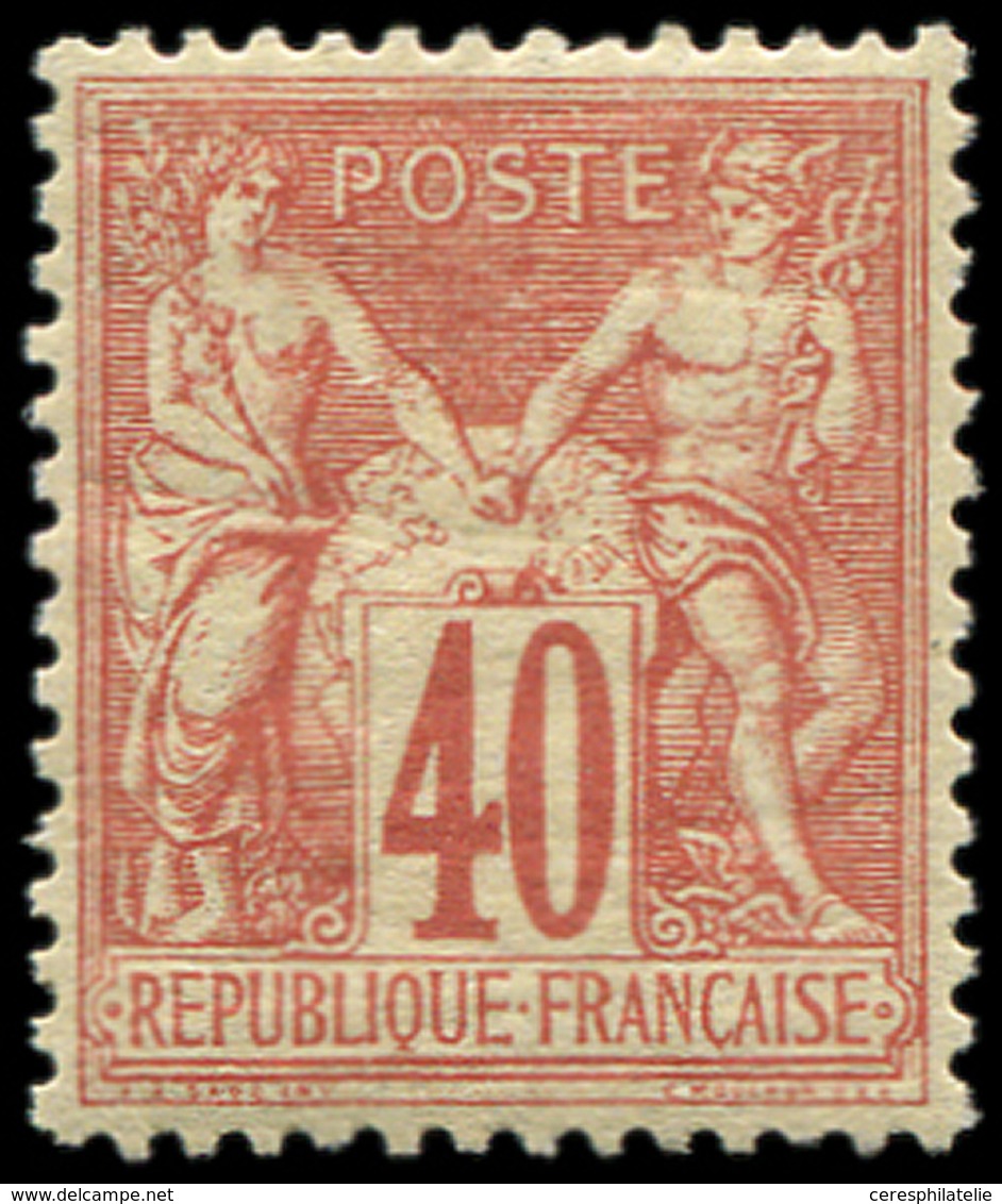 * TYPE SAGE - 70   40c. Rouge-orange, Très Bon Centrage, TTB - 1876-1878 Sage (Type I)
