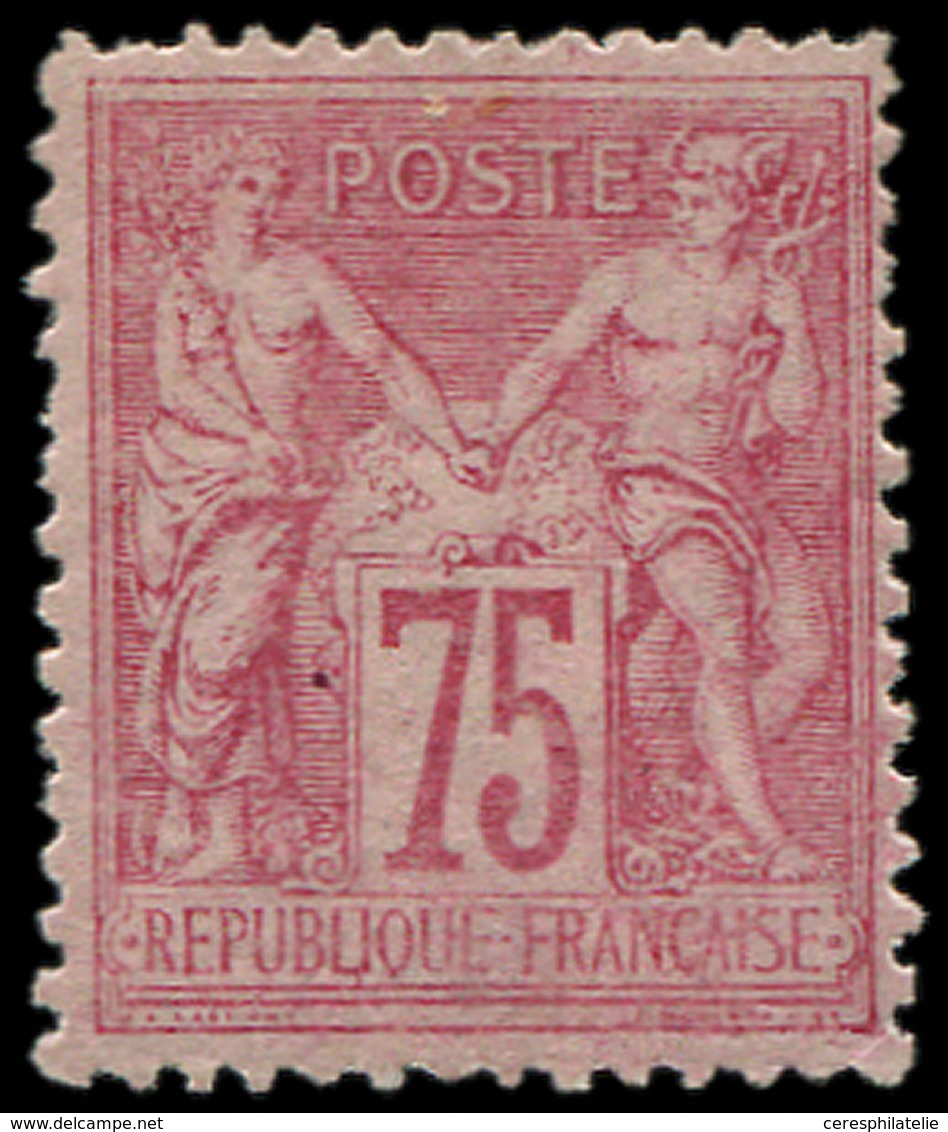 * TYPE SAGE - 81   75c. Rose, T II, Dentelure Défectueuse, B/TB - 1876-1878 Sage (Type I)