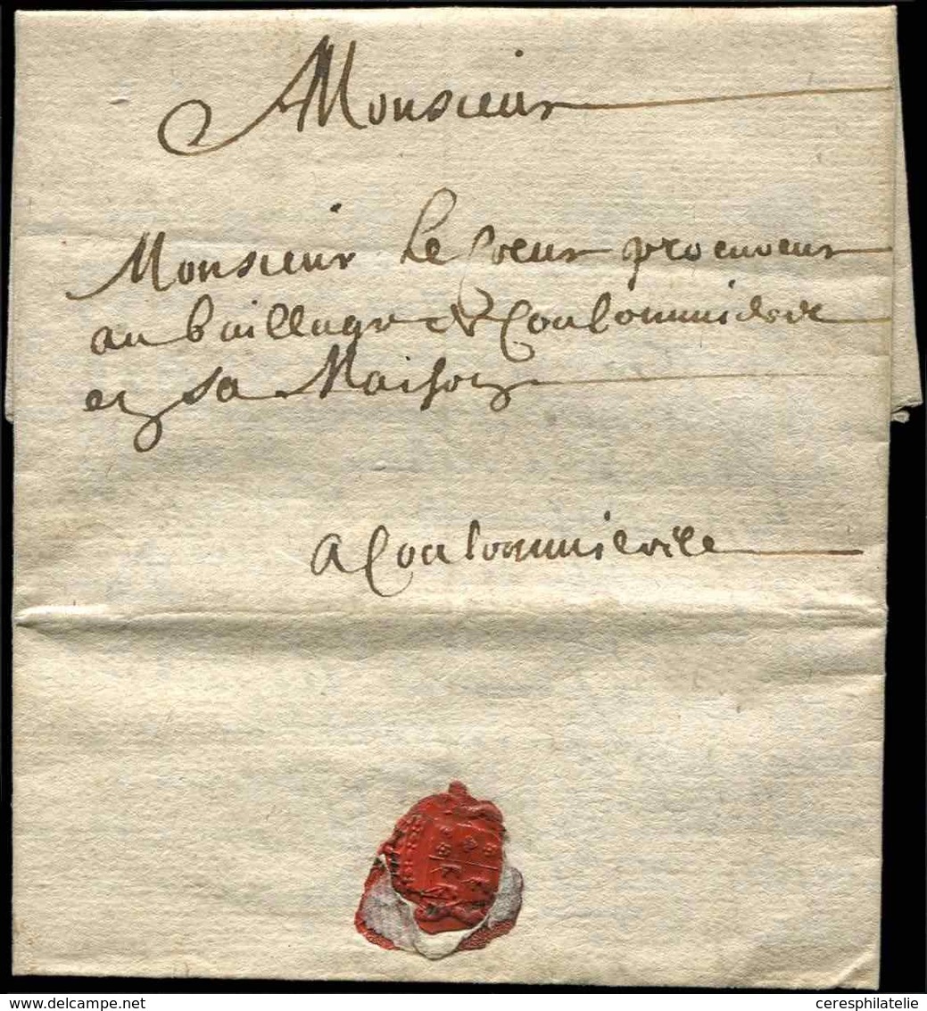 Let LETTRES SANS TIMBRE ET DOCUMENTS DIVERS - LAC De 1677, TB - Autres & Non Classés