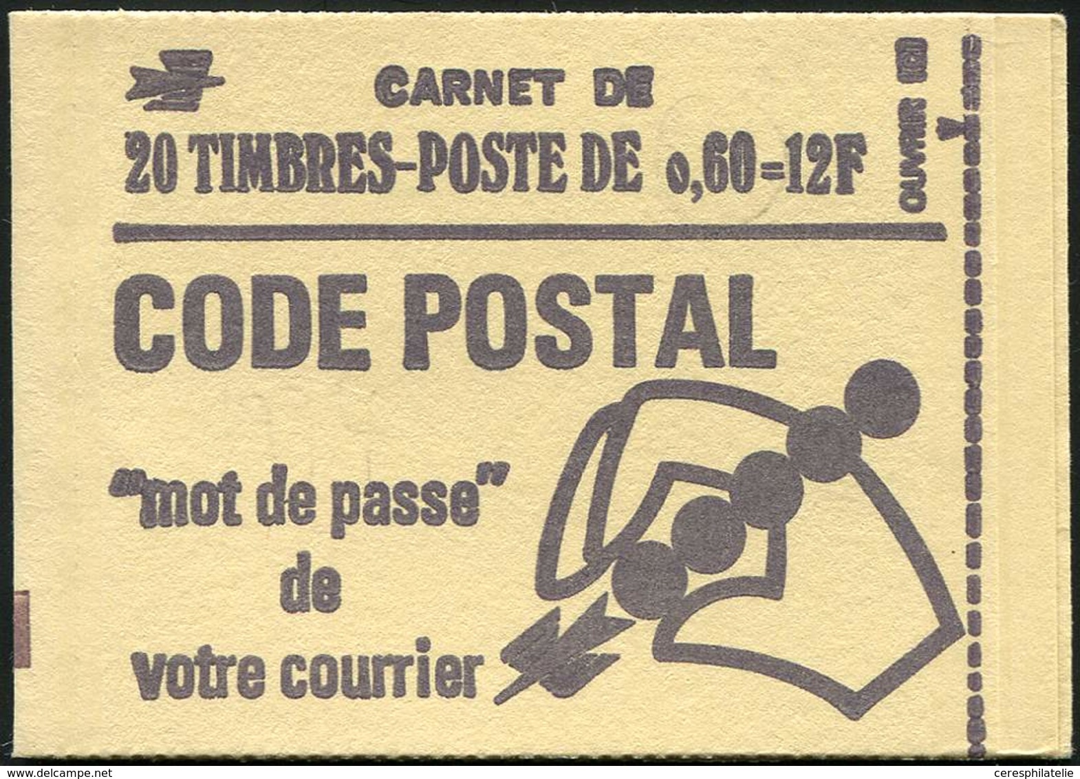 CARNETS (N°Cérès Jusqu'en1964) - 1815-C1   Béquet, 0,60 Vert, 20 T. N°1815, TB - Sonstige & Ohne Zuordnung