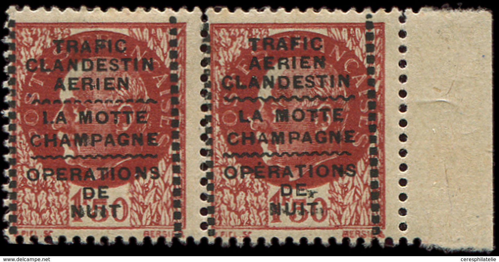 ** TIMBRES DE LIBERATION - MONTREUIL BELLAY 44a : 1f50 Brun-rouge, Les 2 Surcharges Se Tenant, TB - Liberazione