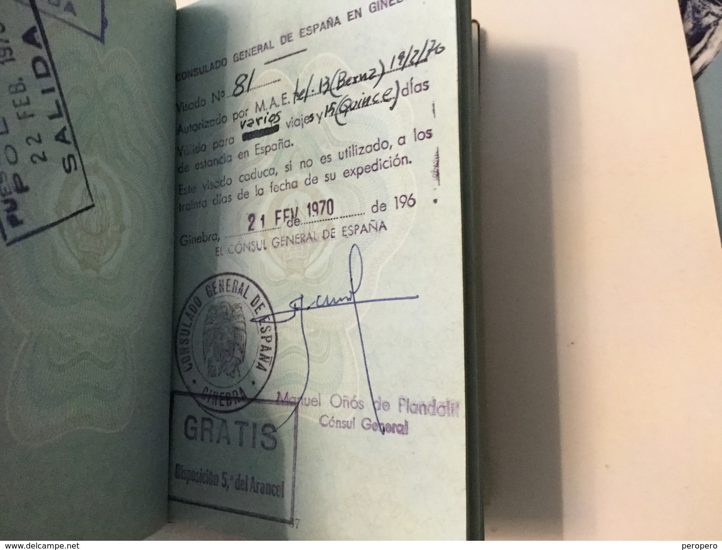 PASSPORT   REISEPASS  PASSAPORTO   PASSEPORT  DIPLOMATIQUE 1967. VISA TO:SUISSE,IRAN,USA,FRANCE,ESPANA