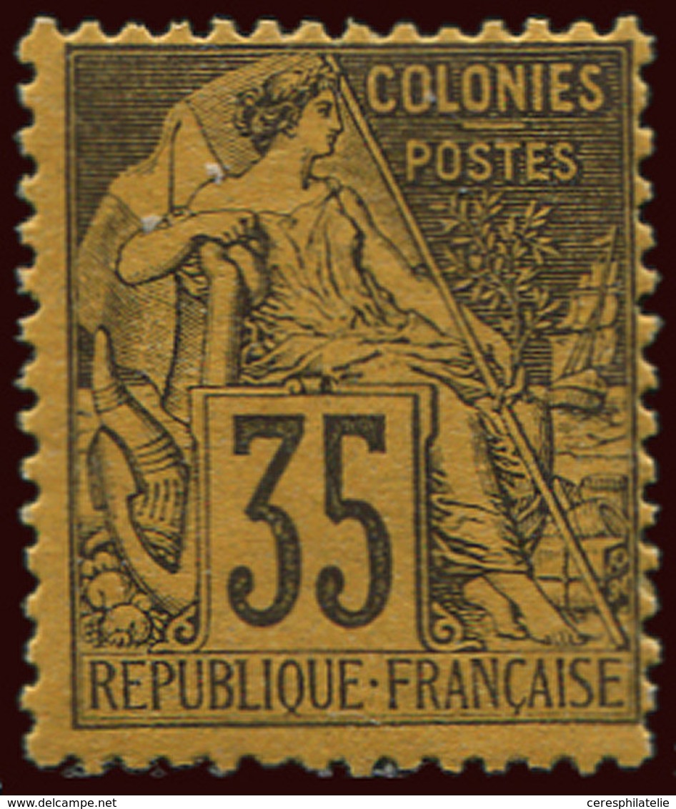 ** Colonies Générales - 56   35c. Violet Sur Jaune Orange, TB - Autres & Non Classés