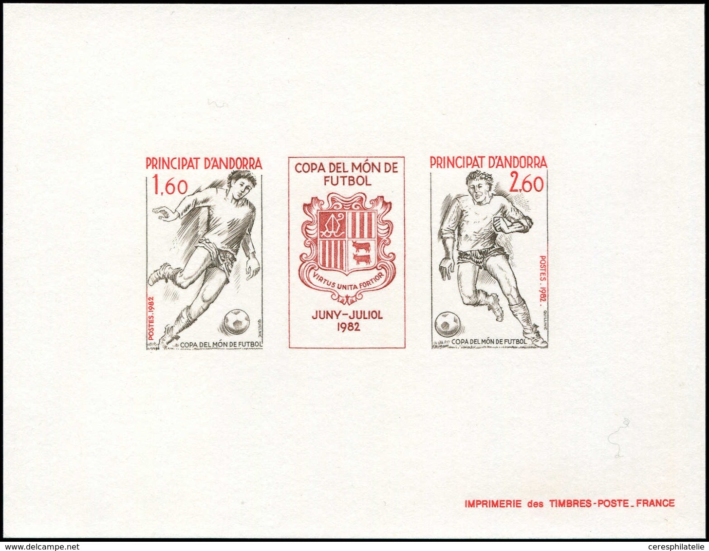 ANDORRE 302A : Coupe Du Monde De Football, épreuve Collective, TB - Unused Stamps