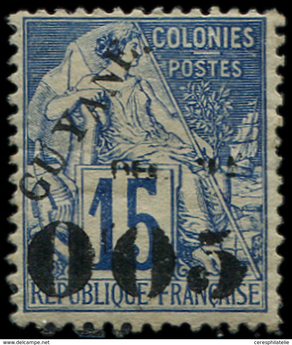 * GUYANE 29 : 0f05 Sur 15c. Bleu, TB - Other & Unclassified