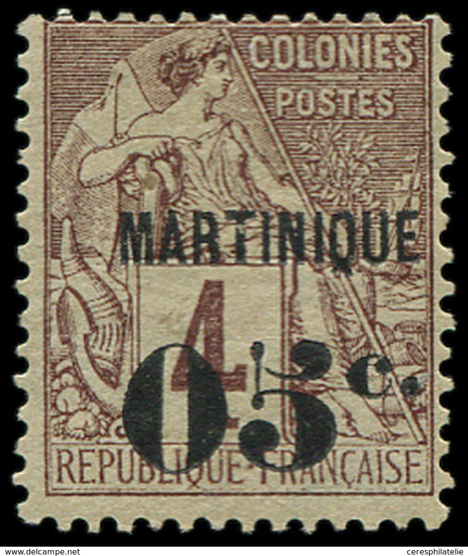 * MARTINIQUE 9 : 05c. S. 4c. Lilas Brun, TB. Br - Other & Unclassified