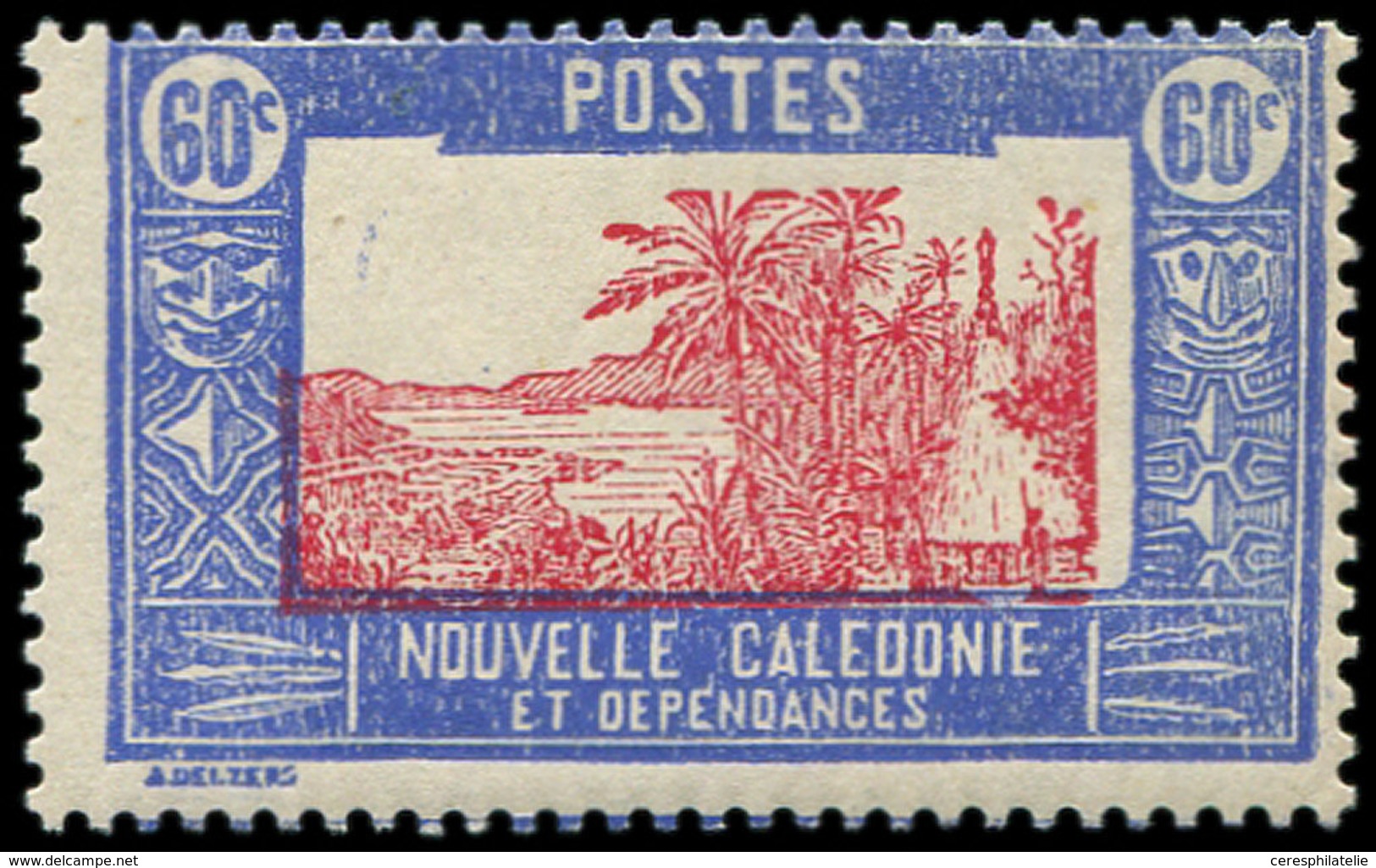 ** NOUVELLE CALEDONIE 182 : 60c. Outremer Et Rouge-carminé, Centre DEPLACE, TB - Used Stamps