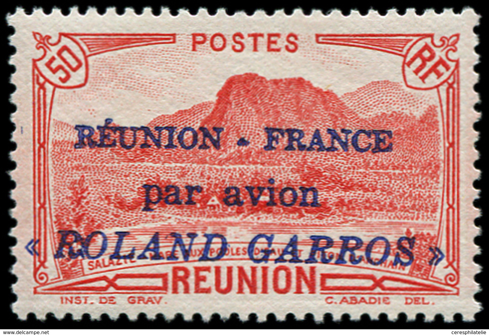 ** REUNION PA 1 : 50c. Rouge, ROLAND GARROS, TB - Other & Unclassified