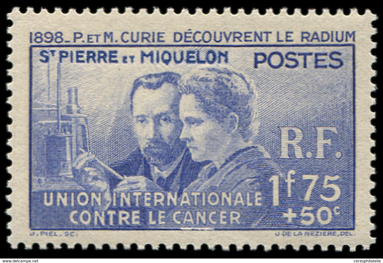 ** SAINT PIERRE ET MIQUELON 166 : P. Et M. Curie, TB - Unused Stamps