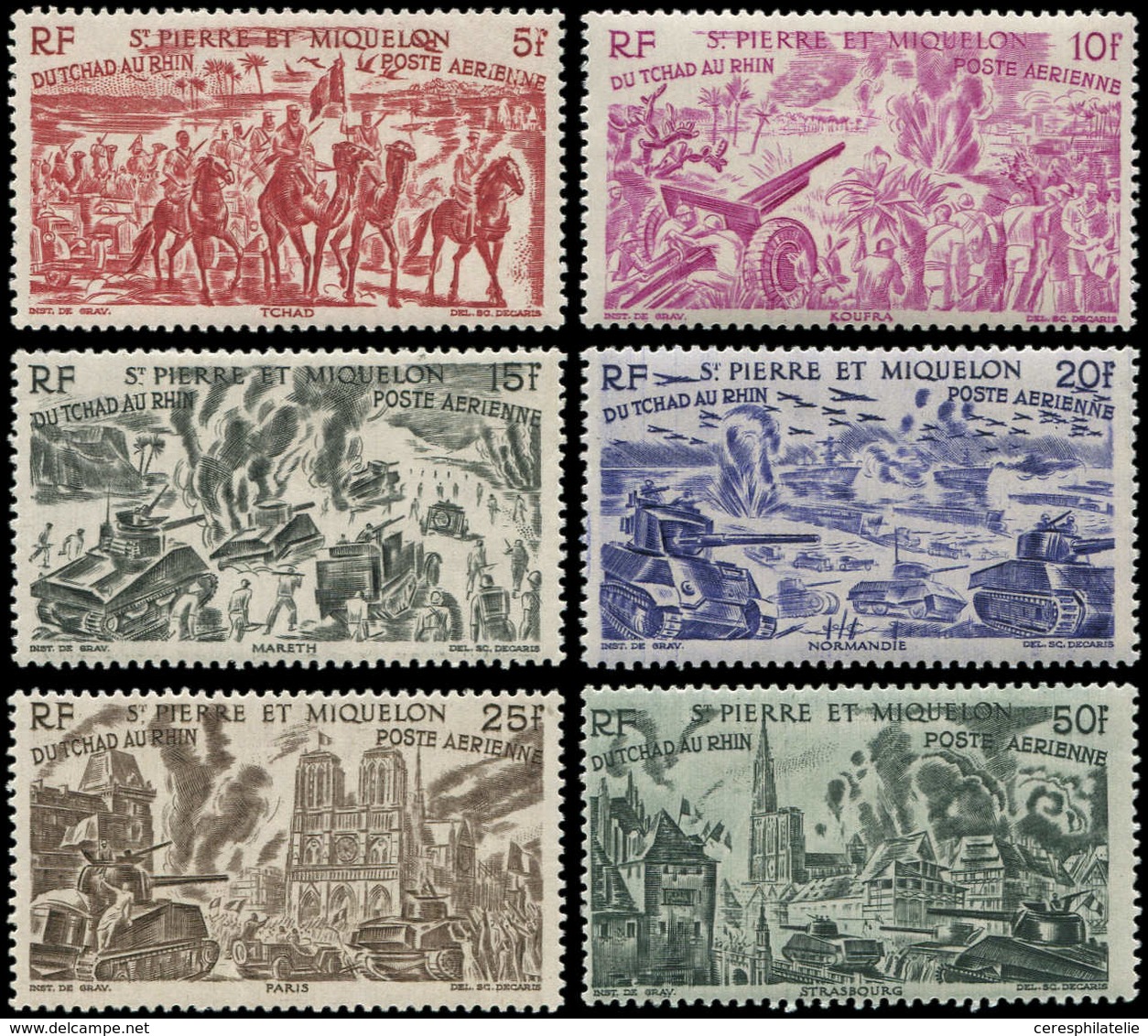 ** SAINT PIERRE ET MIQUELON PA 12/17 : Tchad Au Rhin, TB - Unused Stamps