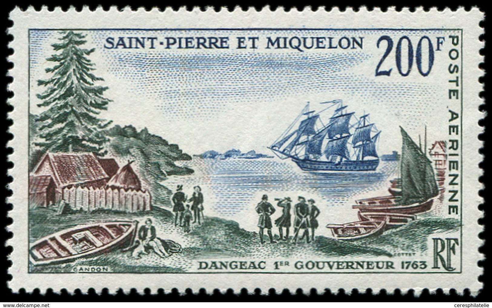 ** SAINT PIERRE ET MIQUELON PA 30 : Gouverneur Dangeac, TB - Unused Stamps