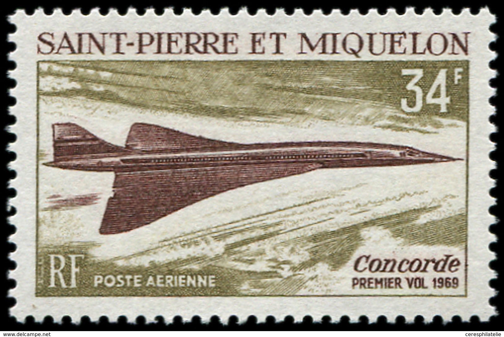 ** SAINT PIERRE ET MIQUELON PA 43 : Concorde, TB - Unused Stamps