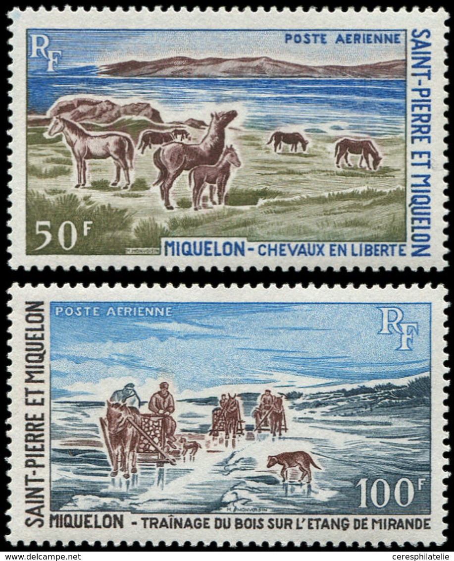 ** SAINT PIERRE ET MIQUELON PA 44/45 : Série Courante De 1969, TB - Unused Stamps