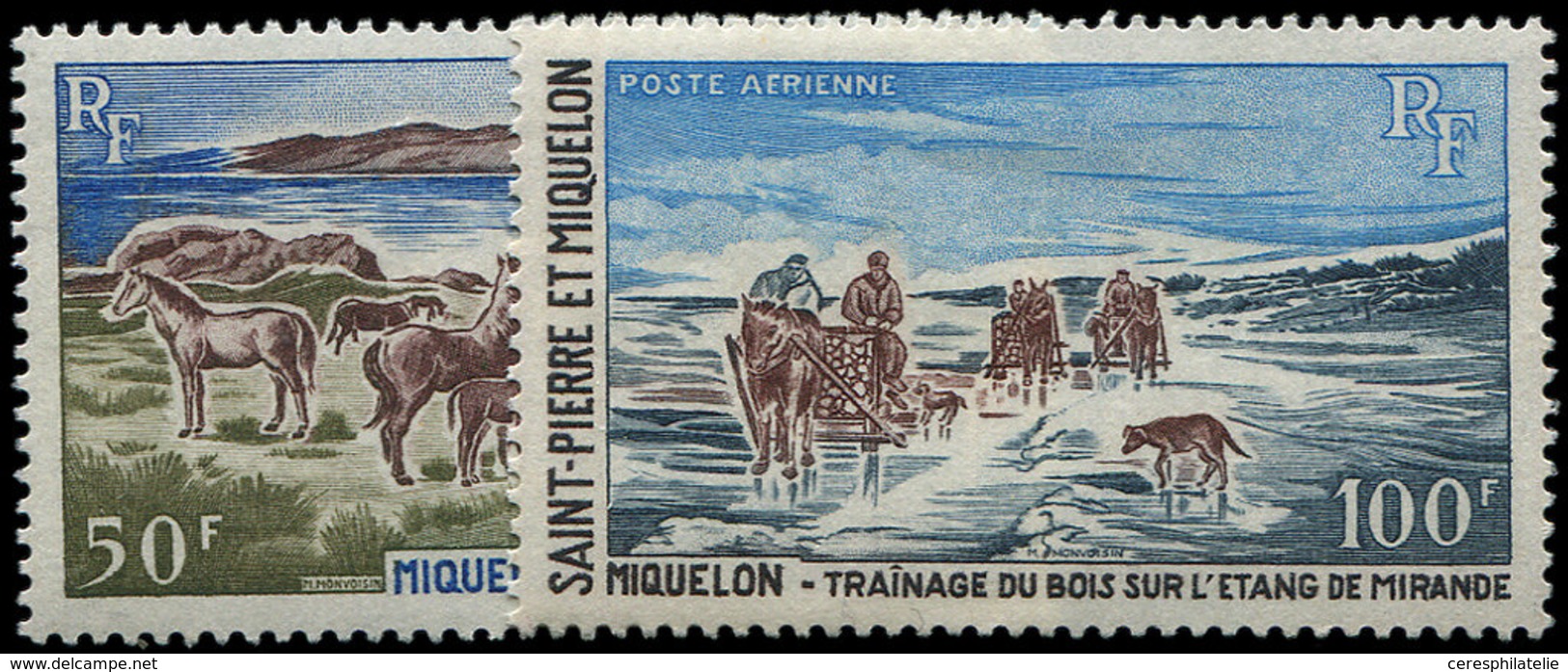 * SAINT PIERRE ET MIQUELON PA 44/45 : TB - Unused Stamps