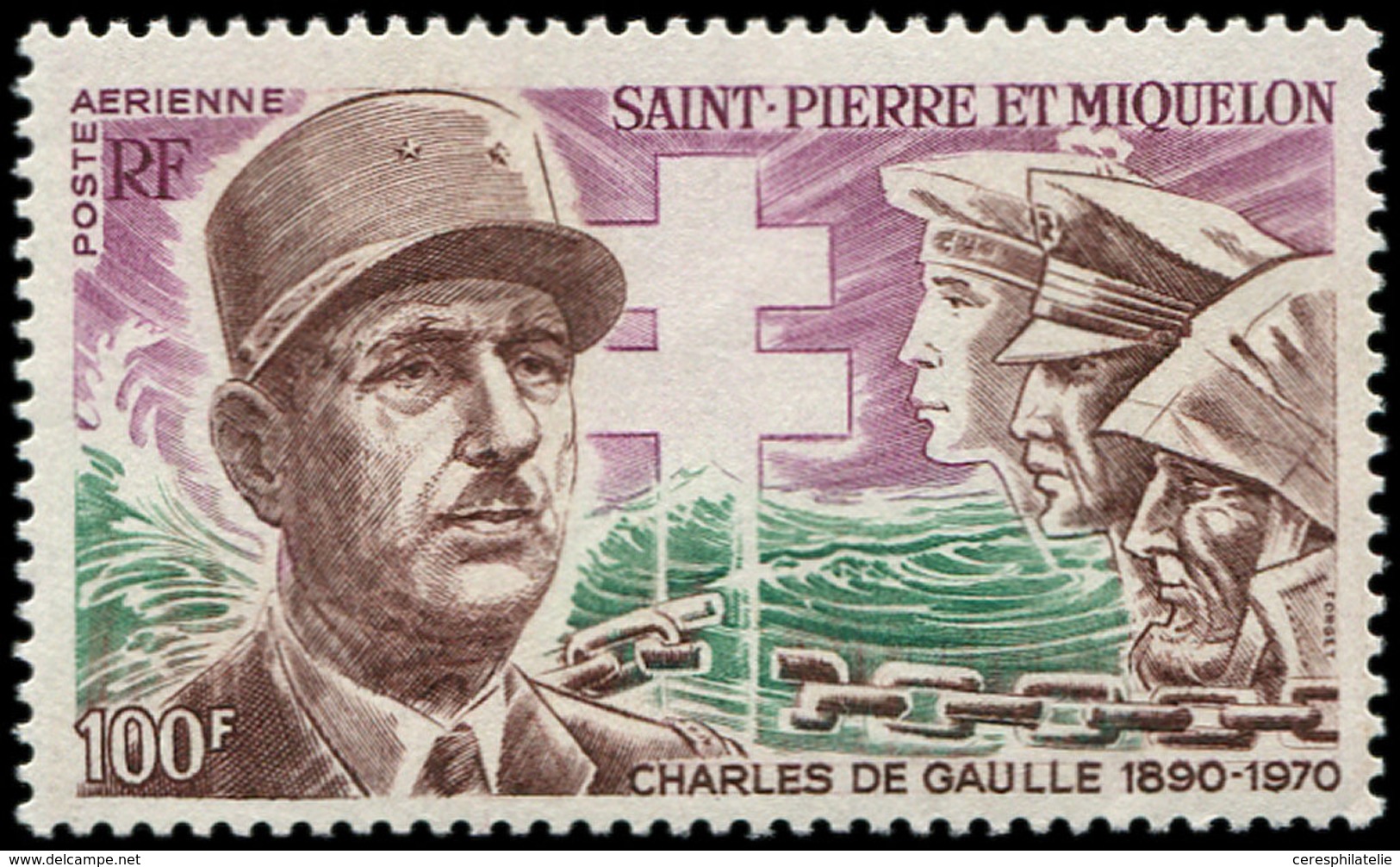 ** SAINT PIERRE ET MIQUELON PA 53 : Général De Gaulle, TB - Unused Stamps