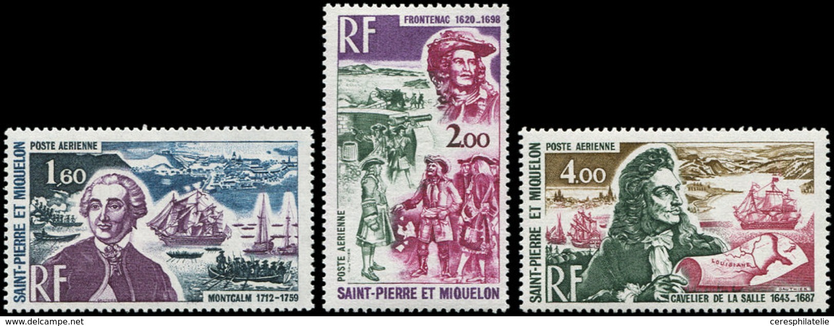** SAINT PIERRE ET MIQUELON PA 54/56 : Célébrités, TB - Unused Stamps