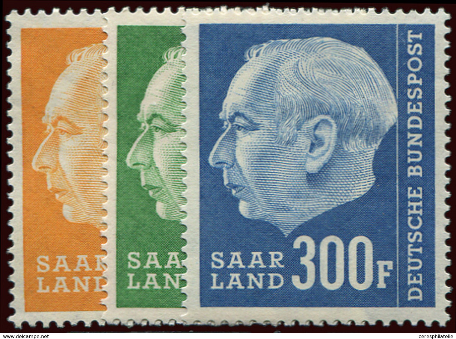 ** SARRE 391/410 : Président Heuss, La Série, TB - Unused Stamps