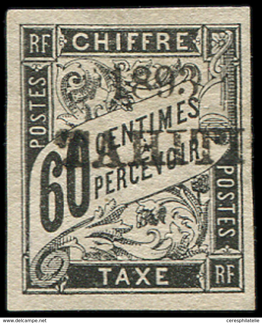 (*) TAHITI Taxe 24 : 60c. Noir, TB. Br - Other & Unclassified
