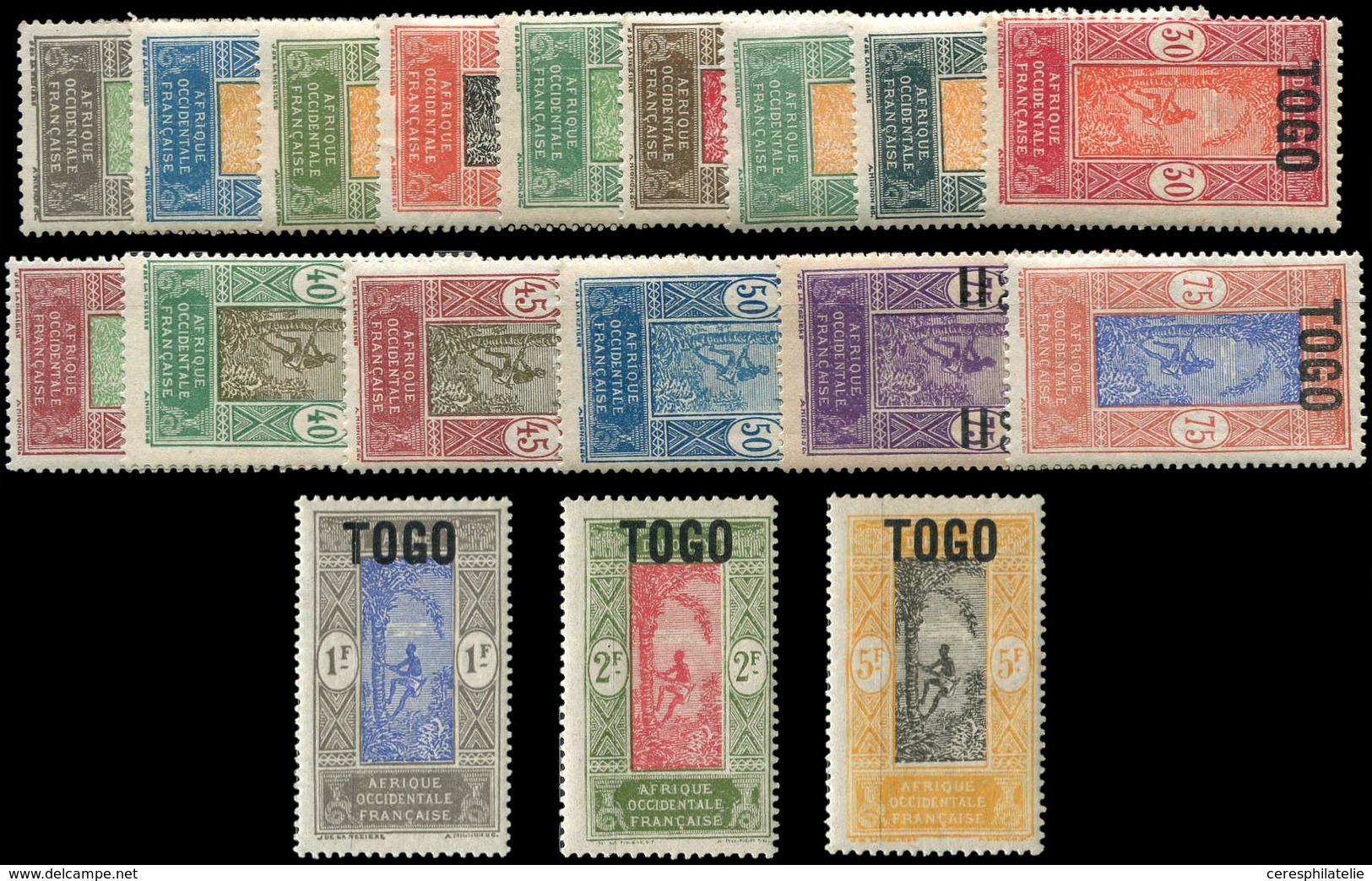 * TOGO 101/18 : Série Courante De 1921-22, TB - Other & Unclassified