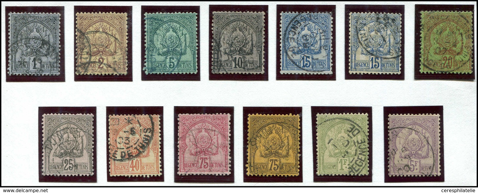 TUNISIE 9/21 : Série De 1888-93, Obl., TB - Other & Unclassified