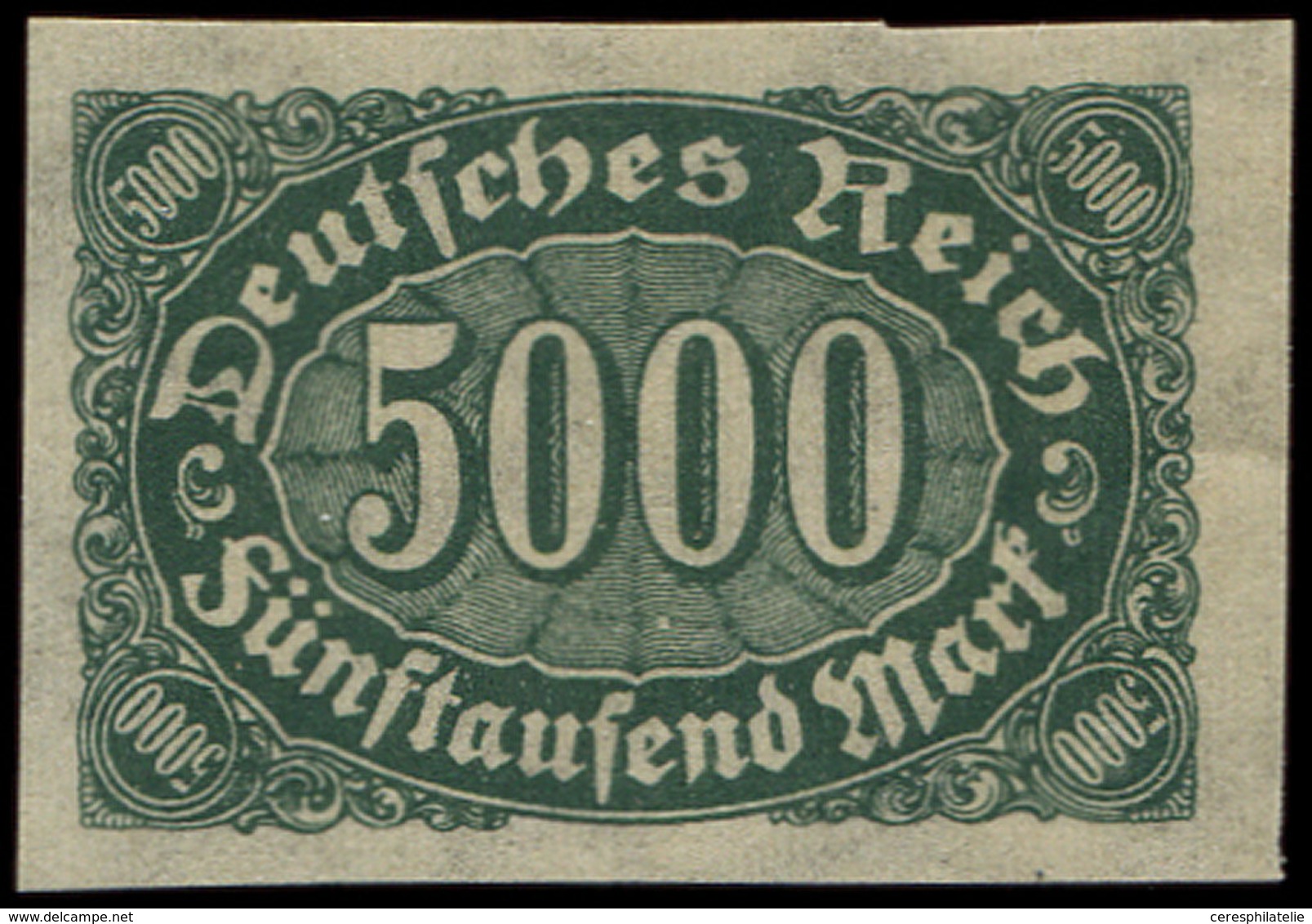 * EMPIRE 191 : 500m. Vert-gris, NON DENTELE, TB, Michel N°256a, TB - Used Stamps