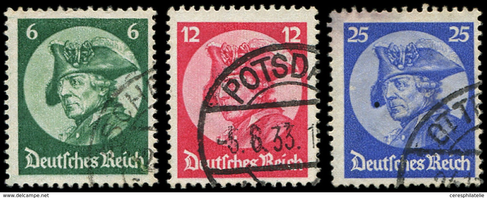 EMPIRE 467/69 : Nouveau Reichtag, Obl., TB - Usati