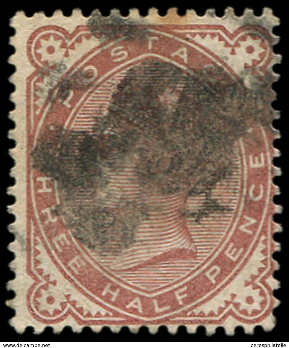 GRANDE BRETAGNE 69 : 1 1/2p. Brun-rouge, Obl. Lourde, TB - Used Stamps