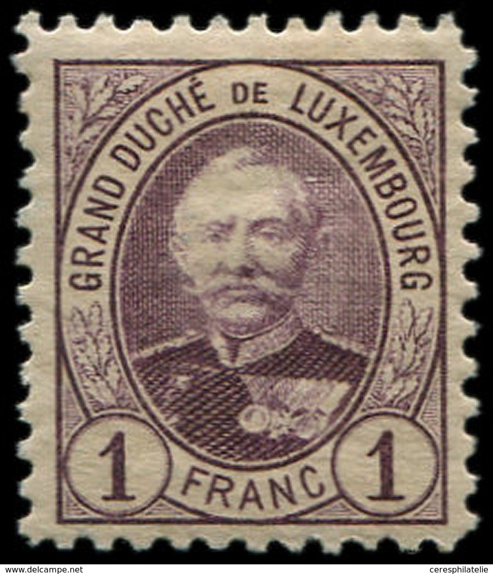 ** LUXEMBOURG 66 : 1f. Violet, TB - 1852 Guglielmo III